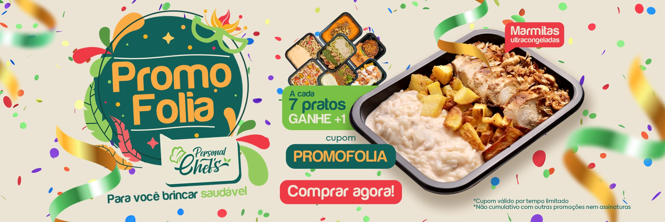 Promo Folia - Carnaval Personal Chef's