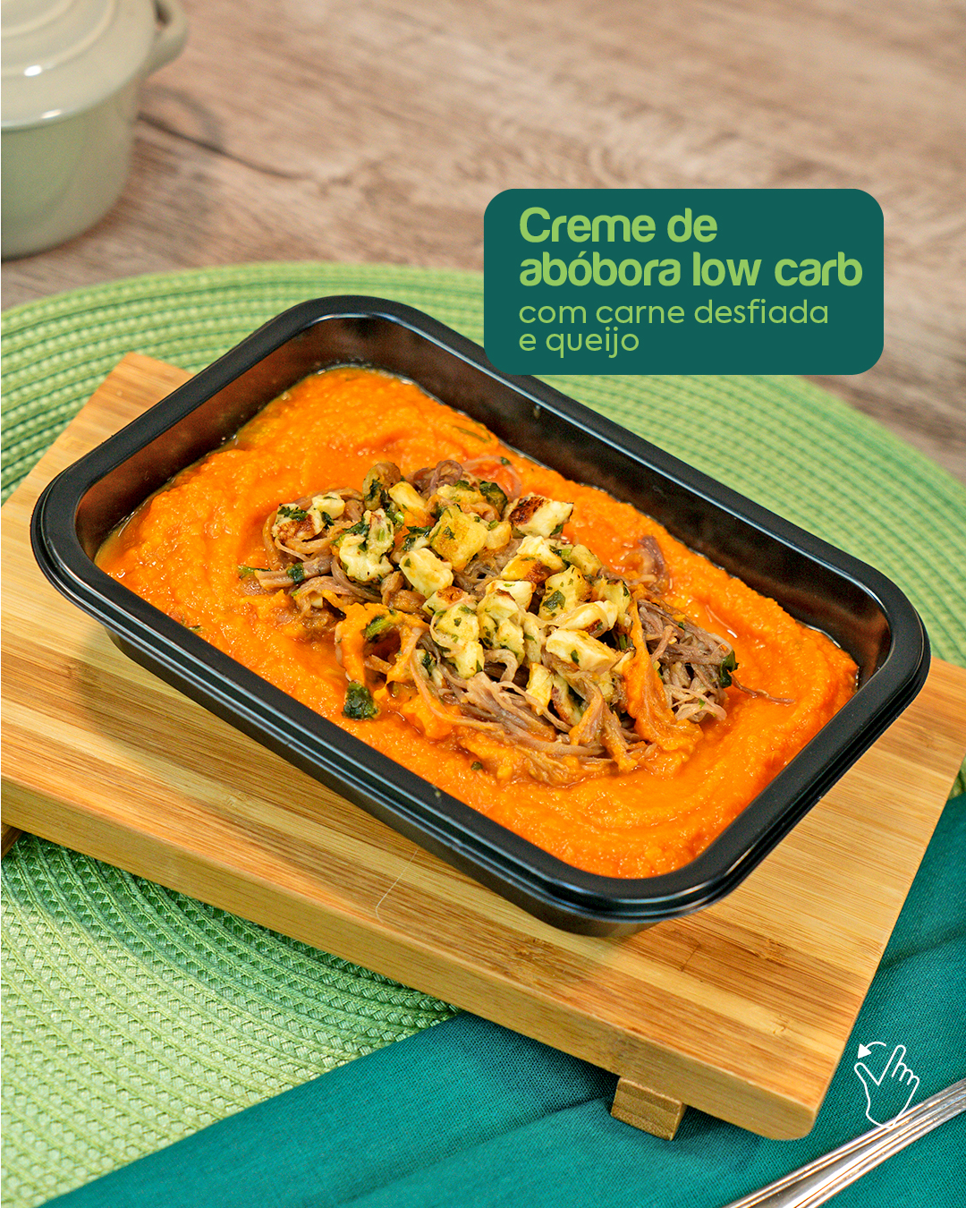 Creme de ab&oacute;bora low carb